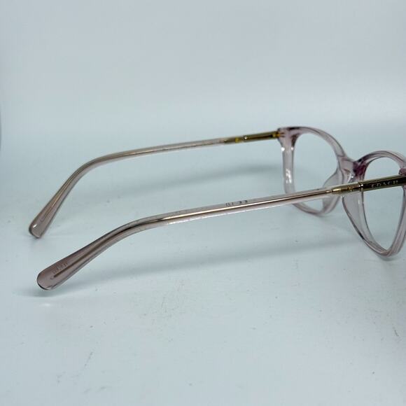 Coach Eyeglasses HC 6192U 5552 Transparent Pink Frame 52-17 145 H19808 - Picture 4 of 7